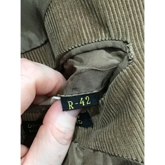 Vtg Egon von Furstenberg Corduroy Blazer Sport Coat Size 42R Old Money Heritage - Picture 3 of 8